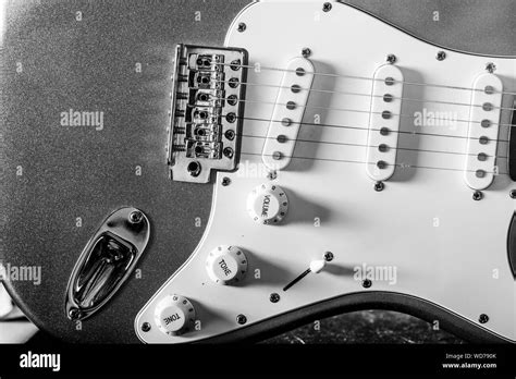 Close Up Of Electric Guitar Stock Photo Alamy