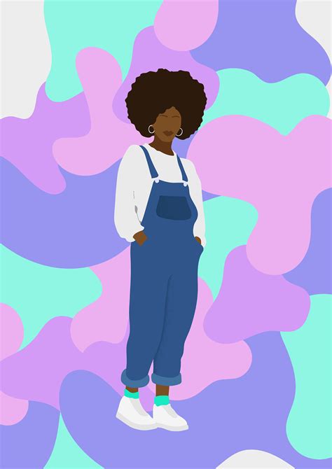 Aesthetic Black Girl Cartoon Largest Wallpaper Portal