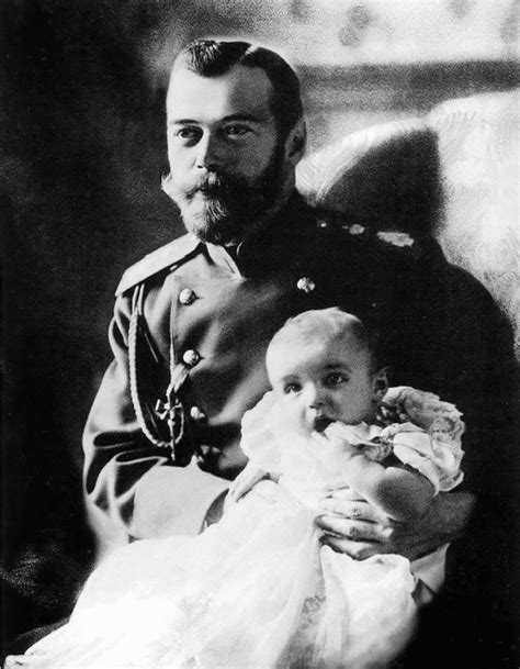 Tsar Nikolai Ii With Tsarevich Alexei 1904 The Tsar Looks So Happy In