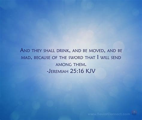 Jeremiah 2516 King James Version In 2020 Psalms Scripture Images Kjv