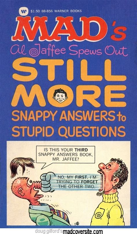 Doug Gilford S Mad Cover Site Mad Paperbacks Mad S Al Jaffee Spews Out Still More Snappy