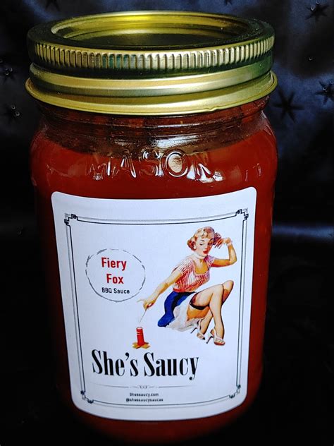 She S Saucy Sauces Fiery Fox Bbq Sauce Etsy