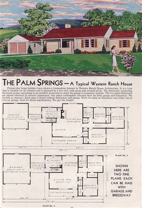 1951 Aladdin Kit Houses The Palm Springs Vintage House Plans