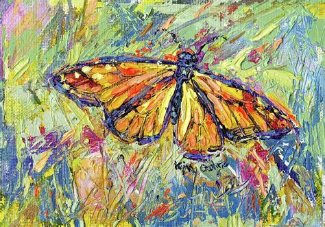 Monarch Butterfly Oil Painting By Kim Guthrie Painting By Kim Guthrie