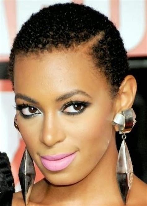 Solange Knowles African American Close Cropped And Natural Hairstyle Pictures