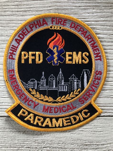 Philadelphia Fire Department Paramedic Paramedic Ems Patch Firefighter