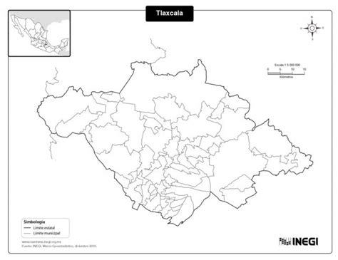 Mapa Del Estado De Tlaxcala Con Municipios Mapas Para Descargar E