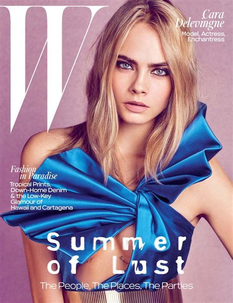Cara Delevingne Looks Right At Home Reprising Her Modeling Role For W