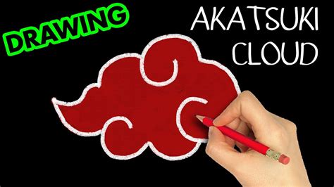 How To Draw Akatsuki Cloud Art Therapy Youtube