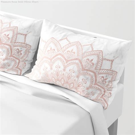 Rose Gold Medallion Pillow Cases Oh My Goodness These Are Gorgeous