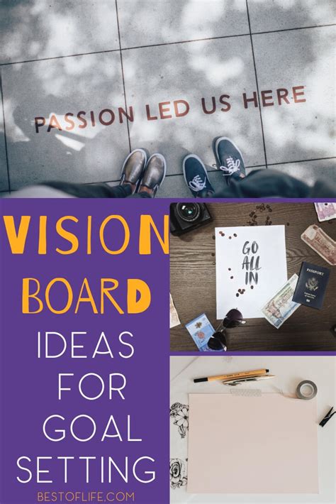 Vision Board Ideas For Goal Setting The Best Of Life