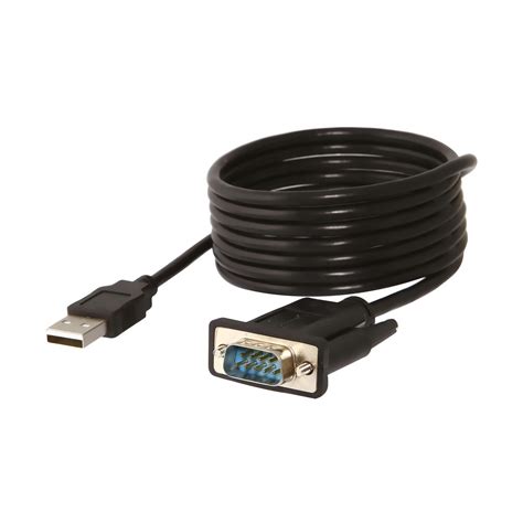 Sabrent USB 2 0 To Serial 9 Pin DB 9 RS 232 Adapter Cable 6ft Cable