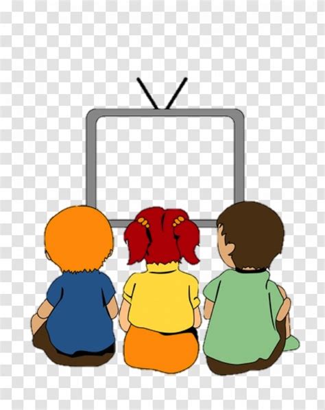 Child Television Clip Art Area Watching Tv Transparent Png