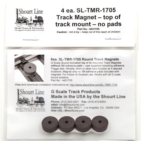 G Scale Sound System Track Sensor Magnets 4 Each 12 Round Lgb 1705