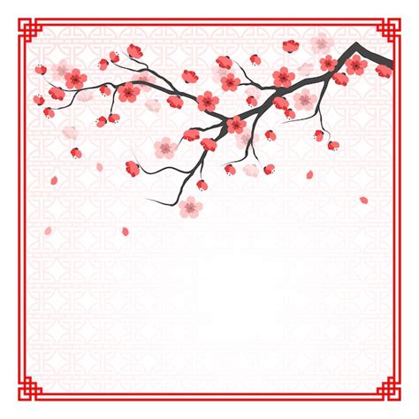 Cherry Blossom Template Vector Premium Download