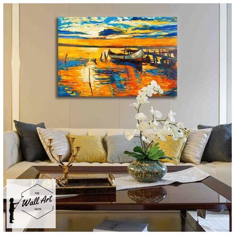 Colorful Boat Canvas Prints For 2800 Our Wall Art Is Created With