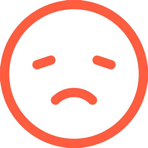 Emoji Face Message Reaction Sad Sadness Social Unhappy Very Icon