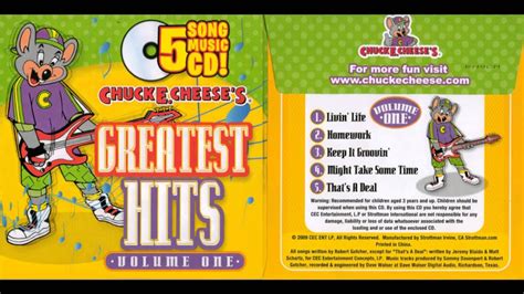 Chuck E Cheeses Greatest Hits Volume One Icd Youtube