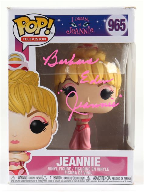 Barbara Eden Signed I Dream Of Jeannie 965 Jeannie Funko Pop Vinyl Figure Inscribed Jeannie