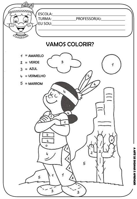 Arte Indigena Para Colorir