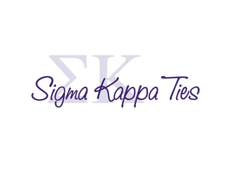 Sigma Kappa Ties Logo Png Transparent And Svg Vector Freebie Supply