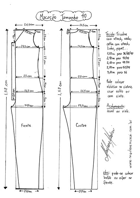macacão longo costura fashion padrão jumpsuit padrões de vestuário