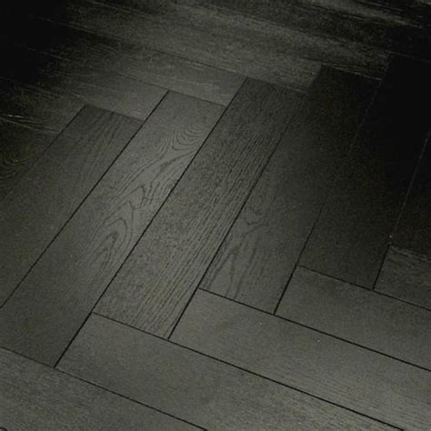 Black Laminate Flooring Vintage Herringbone Oak 12mm Floor