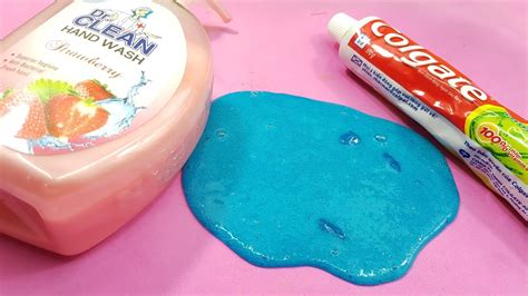 Hand Soap And Colgate Toothpaste Slime How To Make Slime Soap Salt