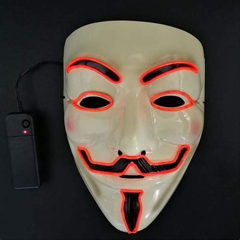 Light Up Anonymous Mask Red The Best Light Up Trainer Brand