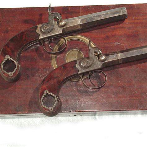 Monty Whitley Inc Superb Cased Pair Of Turn Barrel Percussion Pistols By William Mills London