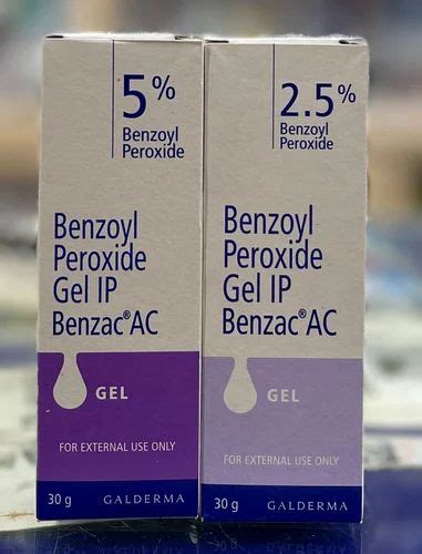 Finished Product Benzoyl Peroxide Benzac Ac Gel For Anti Acne