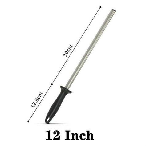 8 10 12 inch sharpening steel rod diamond knife sharpener stone kitchen tool ebay