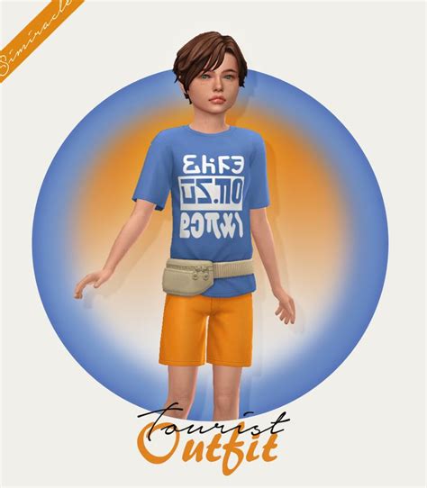 📁 Simfileshare Sims 4 Cc Kids Clothing Tourist Outfit Kids Outfits
