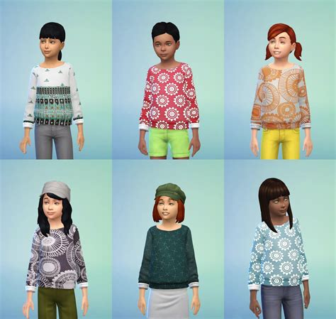 Maries Sims More Non Default Children Clothes For The Sims 4