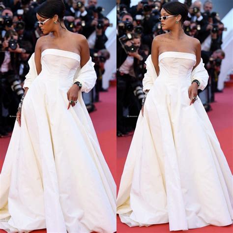 Strapless Dress Formal Formal Dresses Wedding Dresses Rihanna