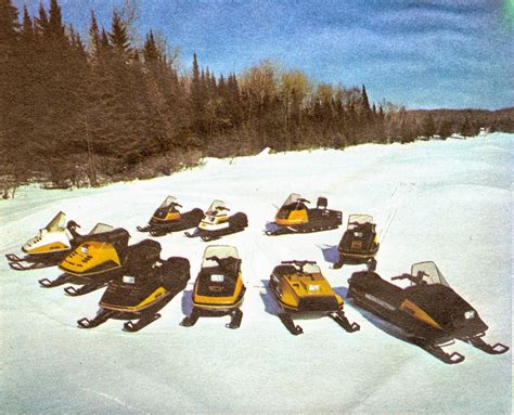 Classic Snowmobiles Of The Past The Ten New 1976 Ski Doo Snowmobile Models