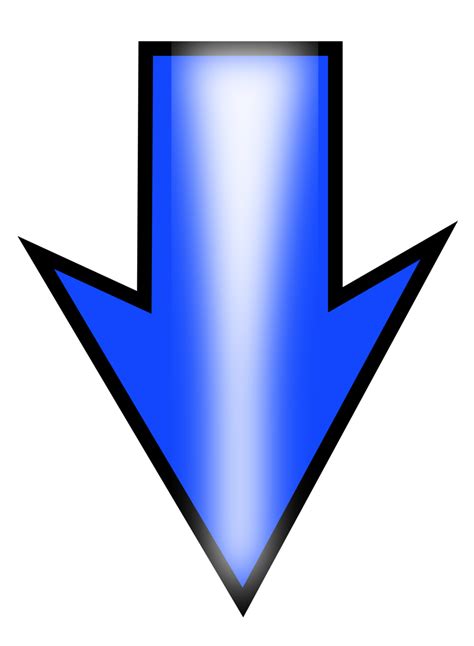 Public Domain Clip Art Image Illustration Of A Blue Arrow Id