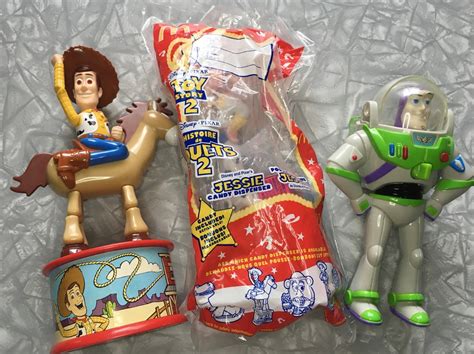 Lot Of 3 Toy Story 2 Candy Dispensers Mcdonalds Happy Etsy