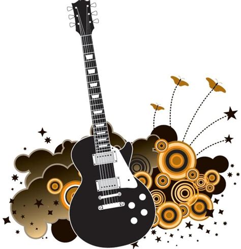 Gambar Gitar Vektor - Gambar Gitar