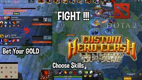 choose your best skill to fight custom hero clash dota 2 arcade youtube