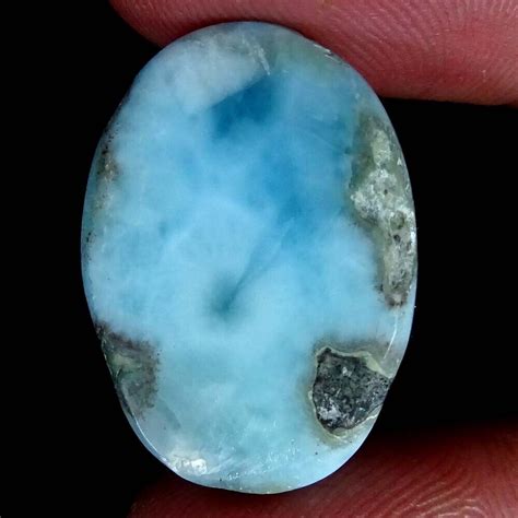 Genuine Dominican Republic Sky Blue Larimar Mix Cabochon Loose Gemstone