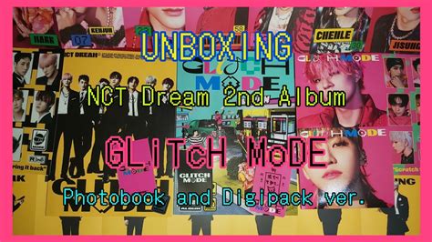 Unboxing📦 Nct Dream 2nd Album Glitch Mode Photobook And Digipack Ver💗