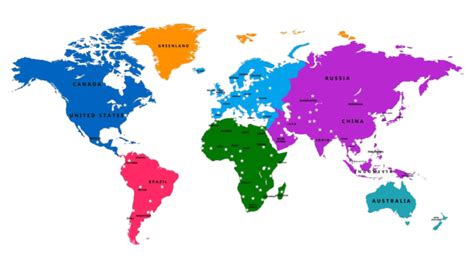 World Map With Countries Png Transparent Images Free Download Vector