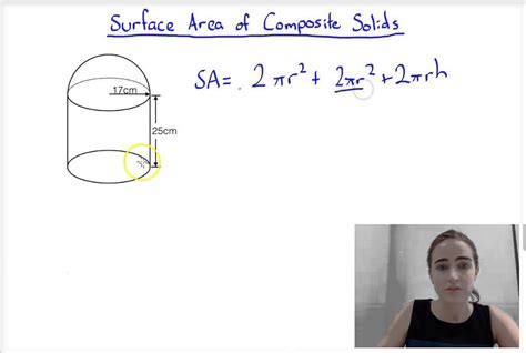Surface Area Of Composite Solids Youtube