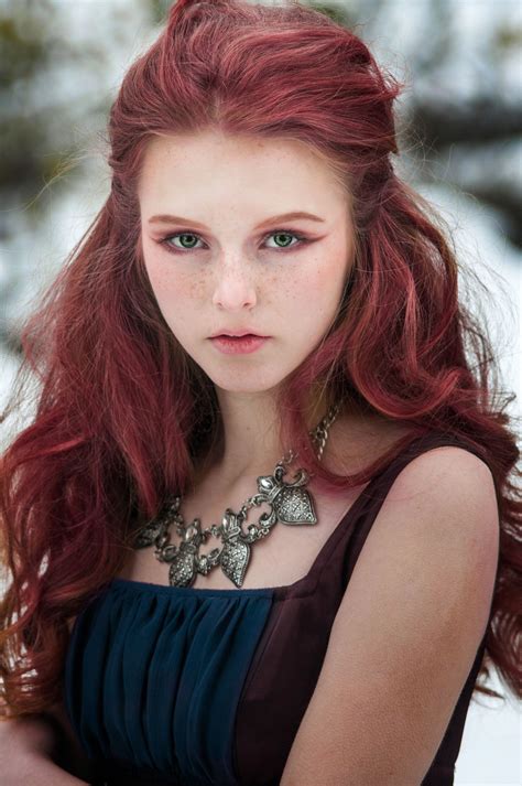 Girl In Snow By Marynu On DeviantART Red Haired Beauty Red Hair
