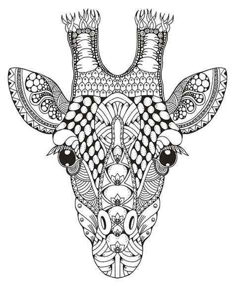 Giraffes are the tallest mammals in the world, which probably explains why kids are generally fascinated by them. Zentangle stylized giraffe head. Freehand pencil. on ...