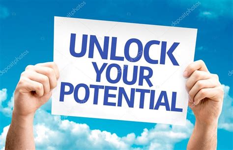 Unlock Your Potential Card Stock Photo By ©gustavofrazao 64863565