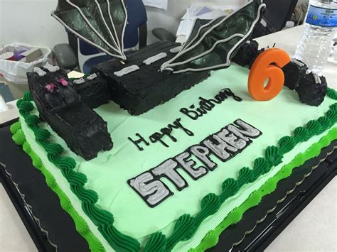 Ender Dragon Minecraft Cake Cake Minecraft Cake Dragon Cake