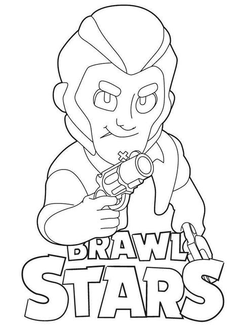 Brawl Stars Coloring Pages Characters Colt XColorings Com