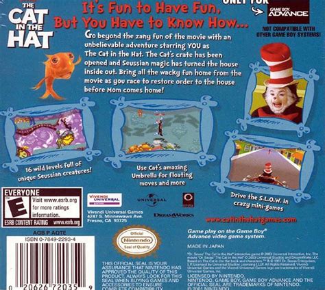 Dr Seuss The Cat In The Hat Details Launchbox Games Database